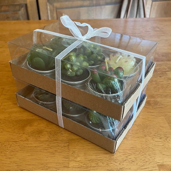 AdeweaveCo Other - 12 pack cactus tealight, succulent cactus candles